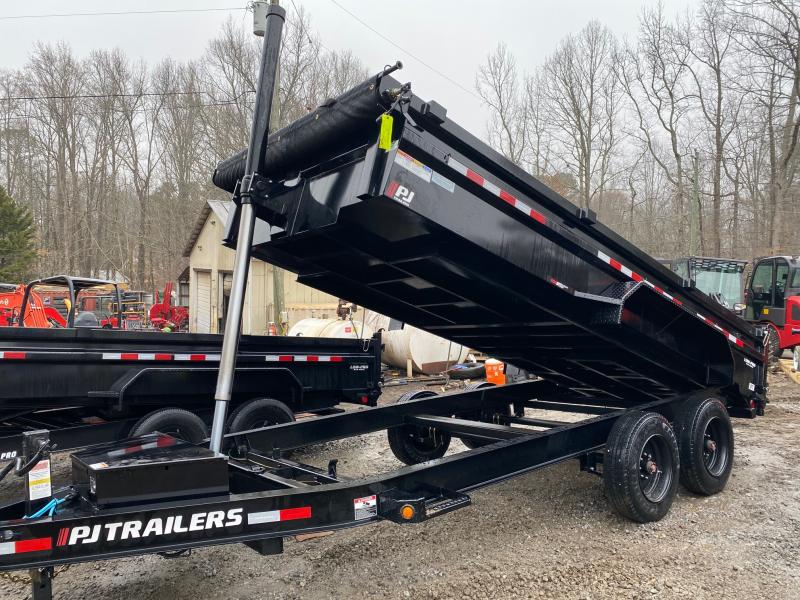 2024-PJ-Trailers-7x16-16K-2ft-8-Ton-16000#-Telescopic-Dump-Trailer ...